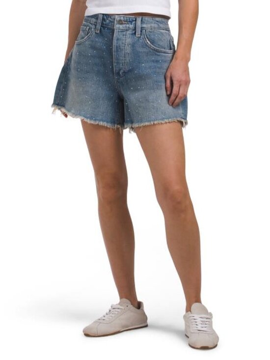 JOE'S Pants - JOE'S The Jessie Relaxed Shorts With Crystals